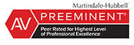 Martindale-Hubbell | AV Preeminent | Peer Rated For Highest Level Of Professional Excellence